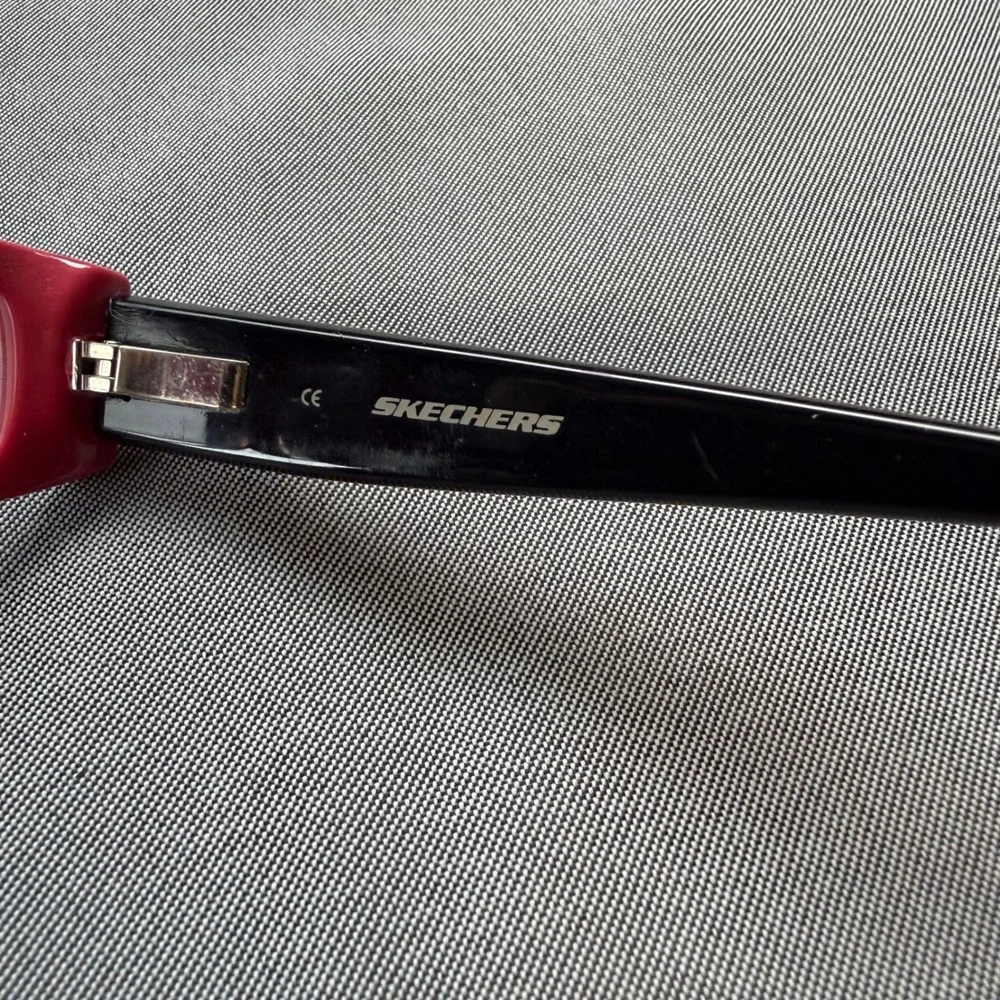 Skechers Eyeglass Frames Women 48-17-135 Black Red SK 2013 Rectangular Rose